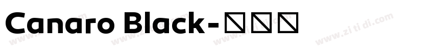 Canaro Black字体转换
